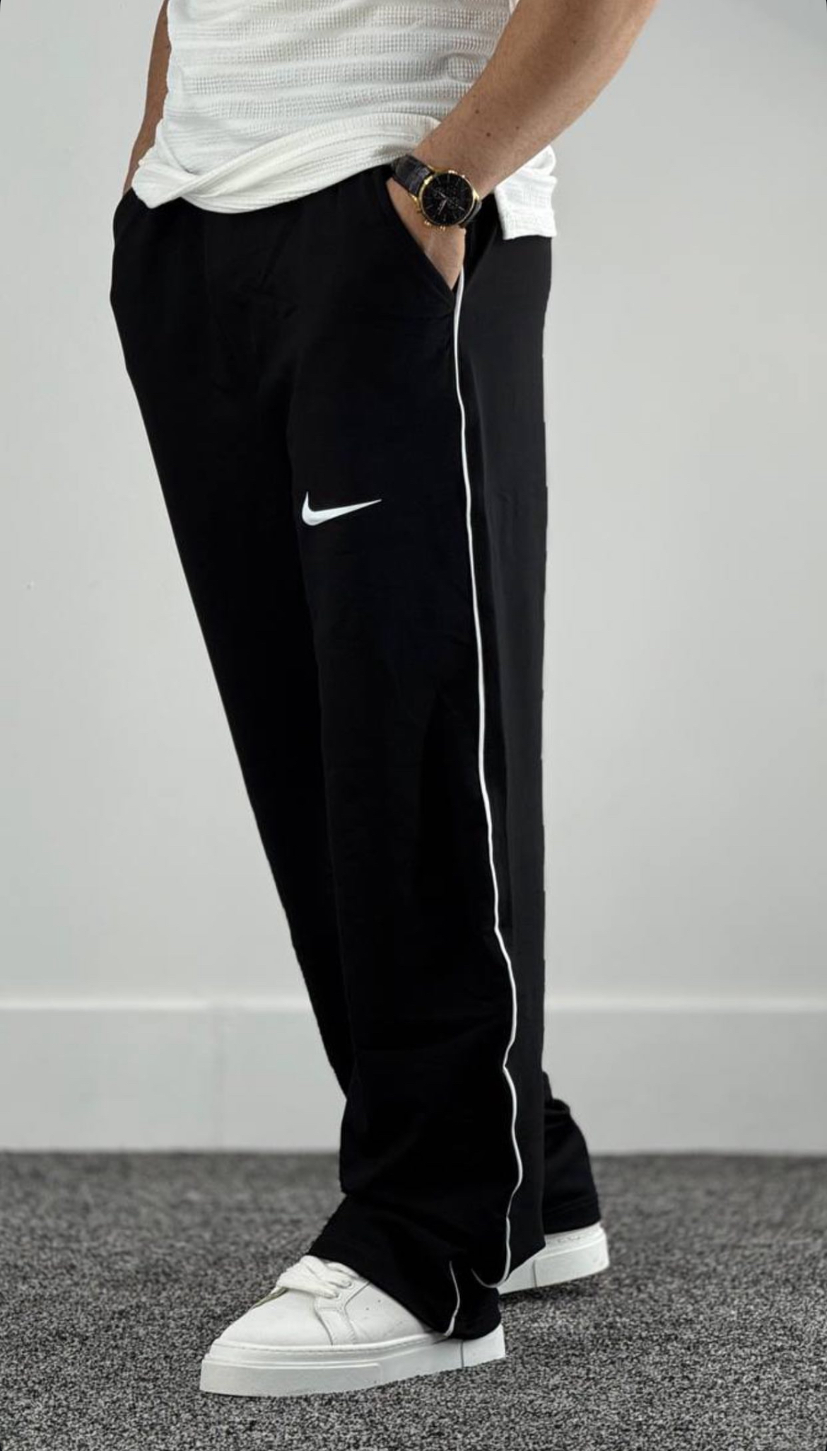 شلوار راحتی مردانه مدل نیم بگ نایک جنس گلکسی درجه یک