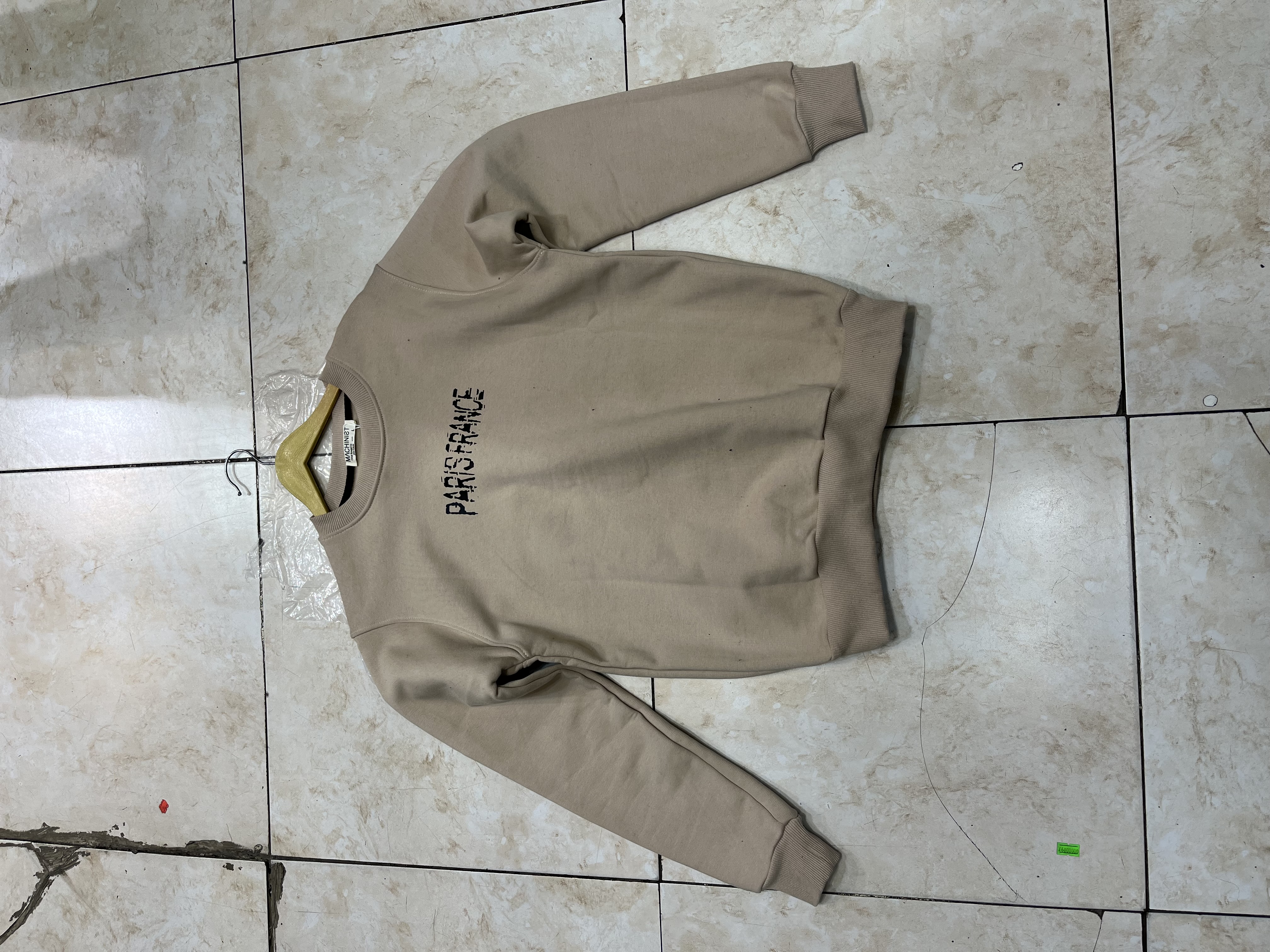 دورس مردانه زمستانه مدل پشت چاپی و استین بلند جنس سه نخ کرک دار ترک